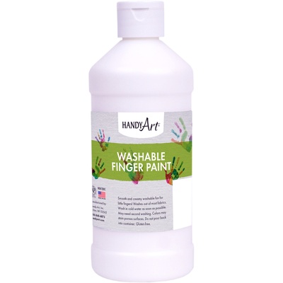 Handy Art 16 oz Washable Finger Paint (White)